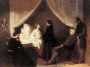 Teofil Kwiatkowski Last moments of Frederic Chopin Spain oil painting artist